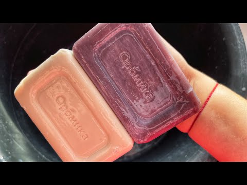 Видео: ASMR 🎧 spruce and tar Soap • Мылю Еловое и Дегтярное мыло / Размокшее