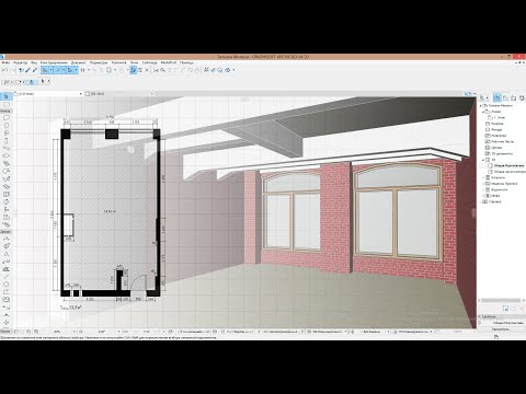 Видео: Таймлапс обмерного плана в Архикад. Timelapse of the measured plan in the ArchiCad.