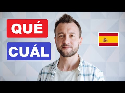Видео: Разница между вопросительными словами qué и cuál. La diferencia entre los intrrogativos qué y cuál.