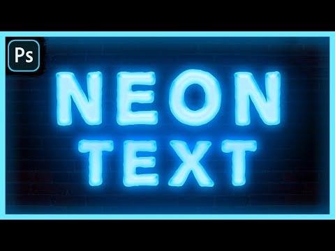 Видео: Как Сделать Крутой Неоновый Текст в Photoshop. Photoshop Tutorial.