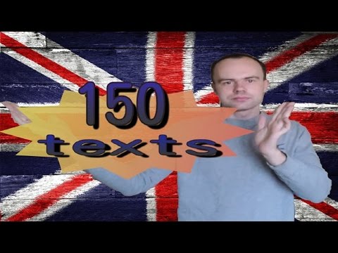 Видео: 150 АНГЛИЙСКИХ ТЕКСТОВ. Разговорный английский для начинающих. Учим английский язык. Уроки