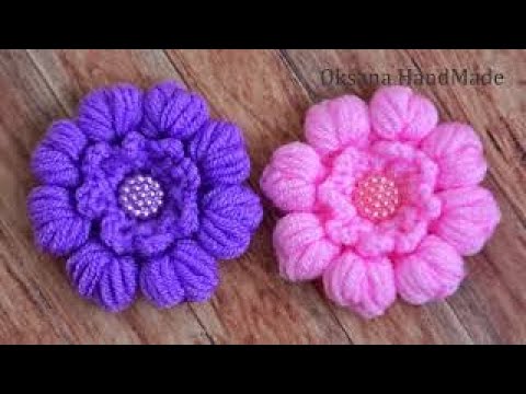 Видео: Цветы крючком. Мастер класс. Flowers crochet. Pattern.