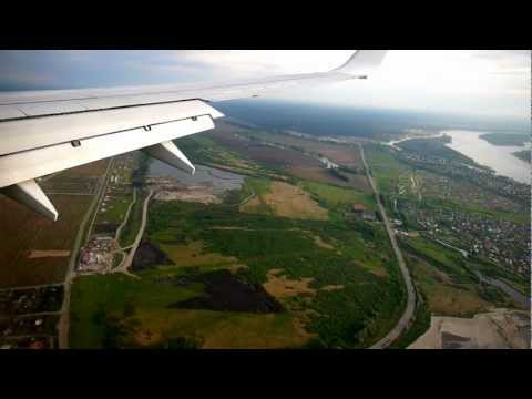 Видео: Landing in Novosibirsk, Посадка в Толмачёво [HD]