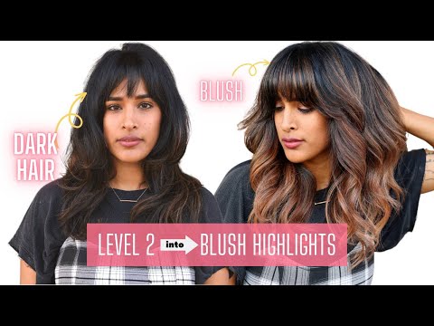 Видео: Мелирование на темных волосах 🥳 Урок по мелированию с помощью фольги на темных волосах #волосы