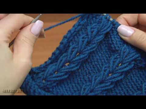 Видео: Вязаная спицами шапочка шляпка Урок 63 часть 2 из 3 Спицы