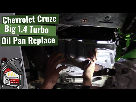 Видео: Chevrolet Cruze 1.4 Turbo: замена масляного поддона