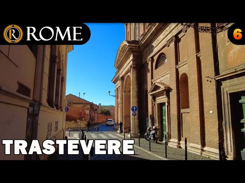 Видео: Виртуальный тур по Риму ➧ Трастевере (часть 6) ➧ с субтитрами (4K/60fps)