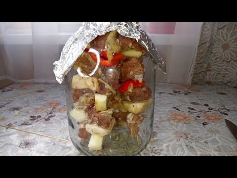 Видео: Шашлык  в БАНКЕ.Готовим шашлык дома!За добавкой к Серго.
