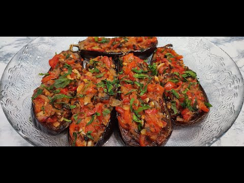 Видео: Имам Баялды - фаршированные баклажаны по-турецки / Imam Bayaldy - stuffed eggplant in Turkish