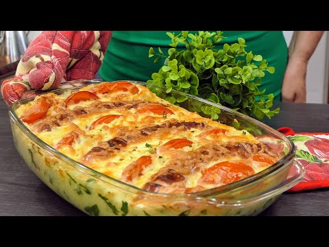 Видео: Быстрый, легкий и вкусный завтрак! Рецепт, который вы никогда не готовили! Исчезает через 1 минуту