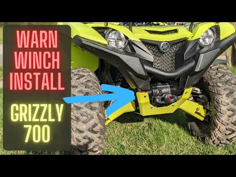 Видео: Установка лебедки Warn | Yamaha Grizzly 700 | Советы и рекомендации | Правильная монтажная пластина!