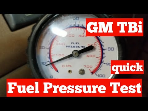 Видео: Быстрый и простой тест давления топлива (GM TBI)