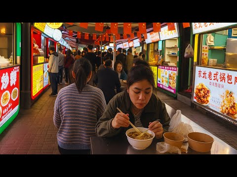 Видео: Более 100 уличных блюд рядом с университетом в Китае — даже местные о них не знают!