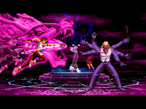 Видео: [KOF Mugen] Команда Юрия Саказаки против команды Гиса Ховарда