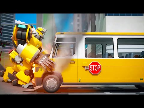 Видео: Роботы-пожарные - Лучшие серии - Мультик для детей про роботов