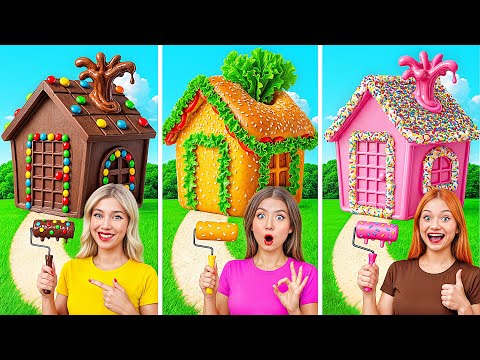 Видео: Домики Одного Цвета Челлендж | Смешные Ситуации и Неудачи от Candy DO