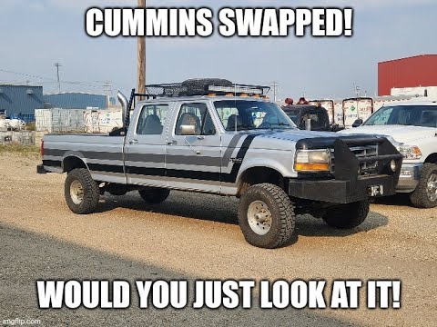 Видео: Удаление дизельного двигателя Ford IDI и полная установка Cummins