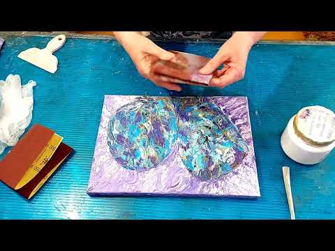 Видео: 65 Горячая вода - вторая жизнь холста. Бюджетный холст что  делать