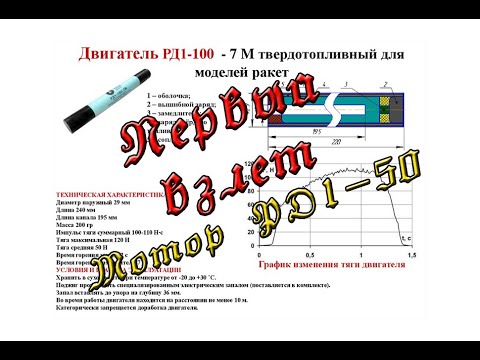 Видео: ТТРД 50Н/с запуск модели. Тестируем мотор.