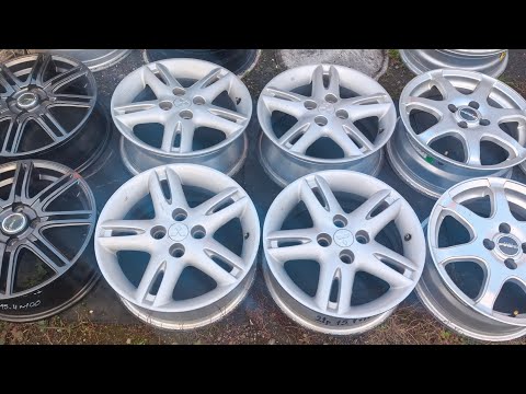 Видео: Литые диски из Японии r15 4x100 6J ET46 DIA56.1 Enkei в Иркутске