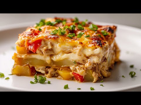 Видео: Этот картофельный запеканка с курицей станет вашим новым любимым блюдом! Просто и полезно😍