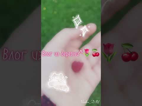 Видео: Влог из деревни//Aesthetics🌷🦋//Vasilisa_DIY///🍒🎀💍#милота#цветочки#влог#эстетика