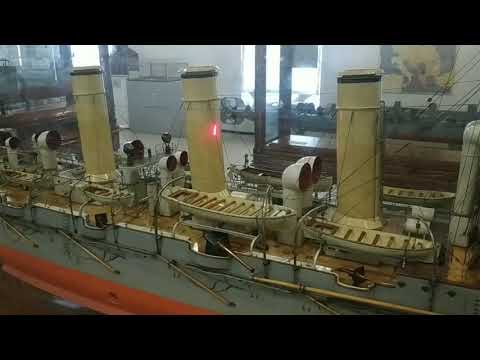 Видео: Модель крейсера "Богатырь". Программа экспресс-экскурсий "Музей в каждый дом"