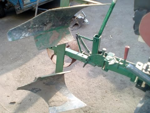 Видео: Плуг оборотный для минитрактора , самодельный ...Rotary plow for minitractor