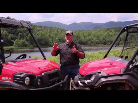Видео: Honda Pioneer 1000 EPS 2017 года против Kawasaki Mule Pro-FX EPS