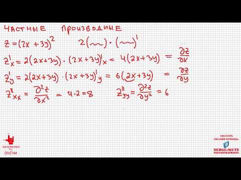 Видео: Математика без Ху%!ни. Частные производные функции нескольких переменных. Градиент.
