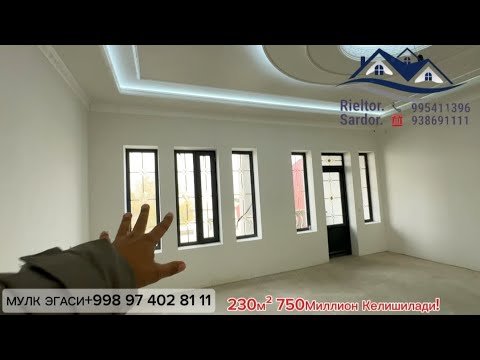 Видео: ❌СОТИЛДИ❌Райцентр 19- охиринда 230м² 2 Этаж Ховли Келишилган нархда Сотилади! мулк эгасител: