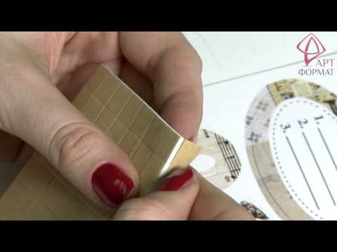 Видео: Мастер-класс по скрапбукингу. Декорирование обложки фотоальбома.