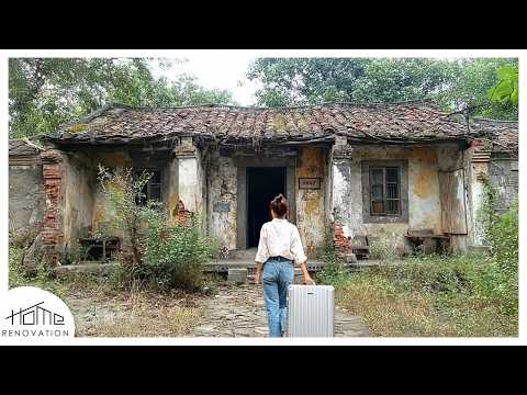 Видео: Найдя старый заброшенный дом, мать-одиночка превратила его в прекрасный дом после родов