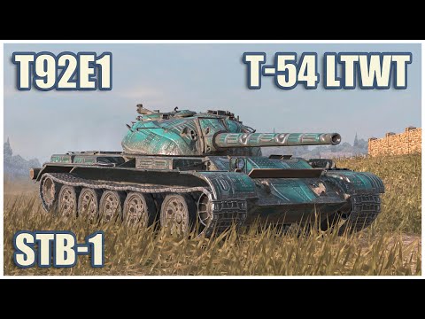 Видео: Т-54 обл. & T92E1 & STB-1 • WoT Blitz Gameplay