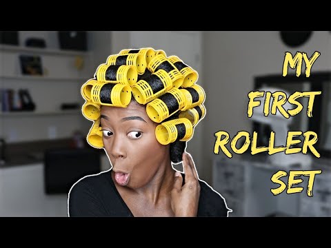 Видео: Мой первый набор бигуди для густых натуральных волос типа 4 | Keke J.