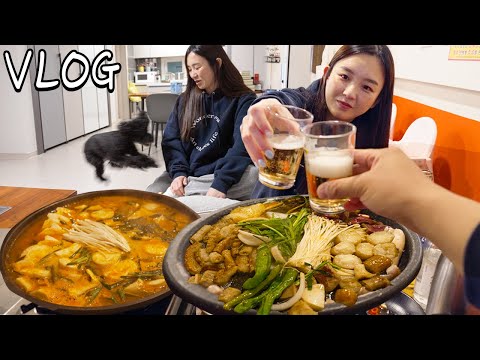 Видео: Посещение ресторана гопчан подписчика! So full 🤪 (ft. Jjajang’s принудительный(?) трюк)ㅣHamzy Vlog