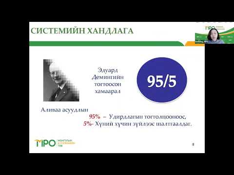 Видео: Чанарын менежментийн тогтолцоо 04 14