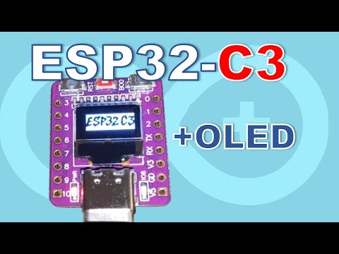 Видео: Распаковка и программирование ESP32-C3 со встроенным OLED-дисплеем