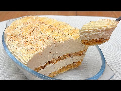 Видео: Вкусный десерт, как у мамы, тает во рту за 15 минут! Без выпечки!