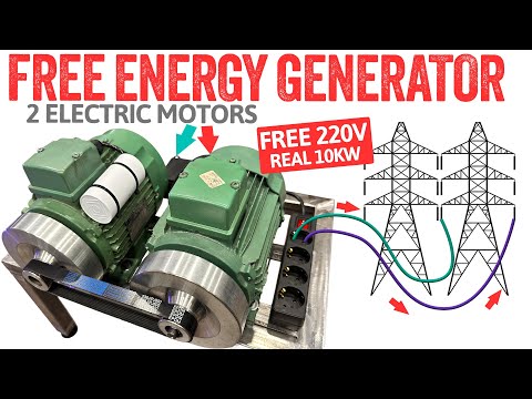 Видео: 10 кВт! Бесплатная энергия с двумя электродвигателями💡⚡💡Liberty Engine 5.0