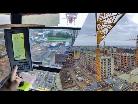 Видео: На высоте. Что делать крановщику в сильный ветер.