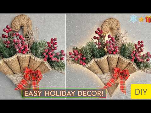 Видео: Не выбрасывай бумажные втулки🤫! 🎄 Этот Простой DIY Сделает Ваш Дом Сказочным ✨