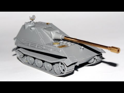 Видео: Обзор и сборка модели E-75 SPG 128 L55 Modelcollect 1:72