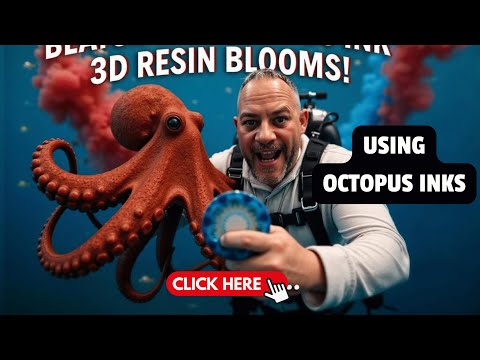 Видео: 3D-цветы из смолы с чернилами Octopus Alcohol 🐙✨ Можем ли мы сделать их красивыми? 🌸