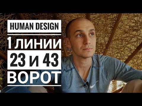 Видео: Дизайн Человека 23 и 43 ворота. 1 линии. Даниил Трофимов. Human Design