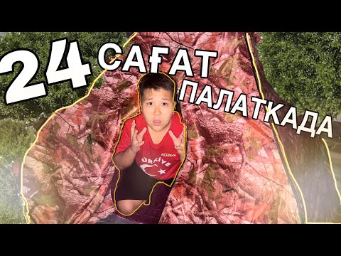 Видео: 24 САҒАТ ПАЛАТКАДА! Азимхан мдвмен бірге😱