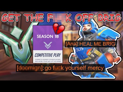 Видео: ТОКСИЧНЫЙ опыт поддержки в 18-м сезоне — Overwatch Competitive Toxity Pt. 36