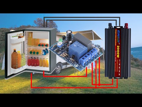 Видео: Подключение бытового холодильника в автодоме к инвертору через модуль отсрочки включения