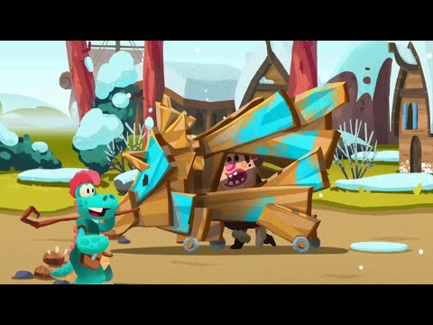 Видео: Dino Bash: Travel Thrugh Time #10 ГРАД КАМНЕЙ НОРМУЛЬ ВЕЩИЦА 😋