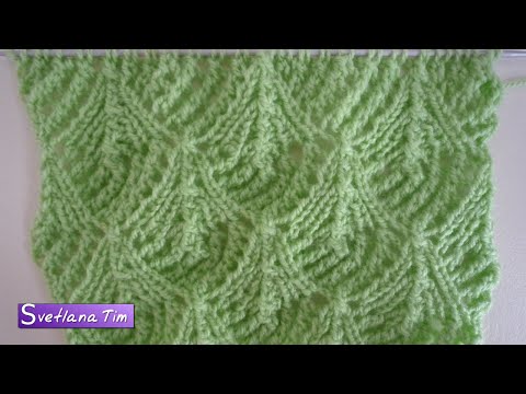 Видео: ВЯЗАНИЕ СПИЦАМИ / ОБАЛДЕННО КРАСИВЫЙ УЗОР Ажурные РОМБЫ "Sacha". Мастер Класс № 274